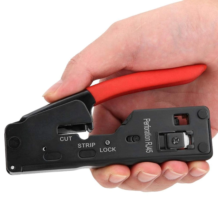 RJ45 Cat5/6 Pass Through Crimping Tool